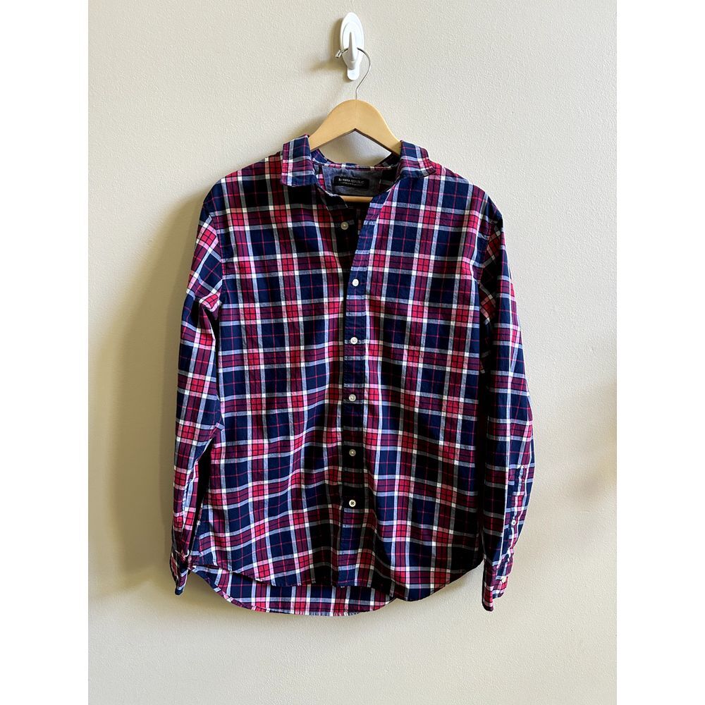 Banana Republic Custom 078 Wash Shirt - Grant Fit - Size L - Holiday Colors